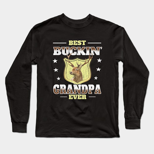 Grandpa - Best Buckin Grandpa Ever Long Sleeve T-Shirt by Kudostees